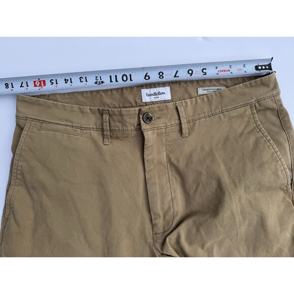 Goodfellow & Co Men’s Hennepin Chino Pants 36x32 Khaki Athletic Fit Stretch - Picture 3 of 8